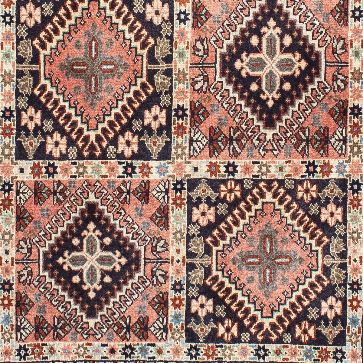 Persisk tæppe - Nomadisk - 147 x 100 cm - lysrød