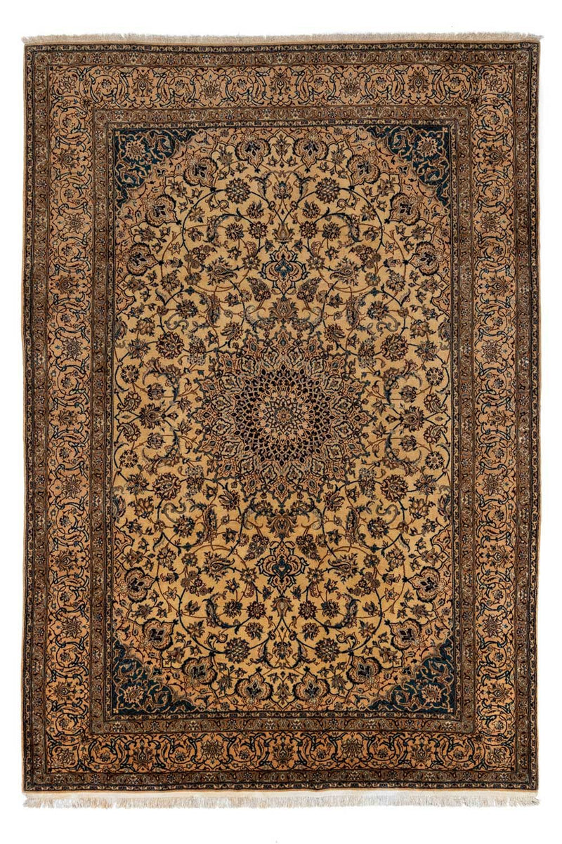 Persisk tæppe - Nain - Royal - 373 x 246 cm - mørk beige