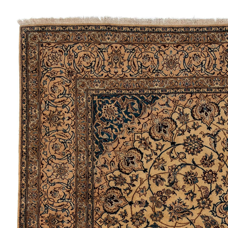 Persisk tæppe - Nain - Royal - 373 x 246 cm - mørk beige