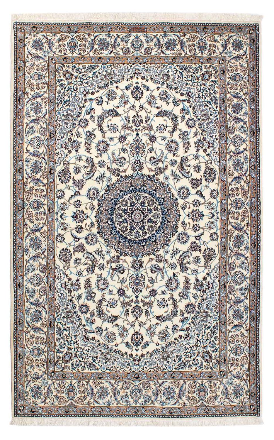 Persisk tæppe - Nain - Premium - 216 x 134 cm - beige