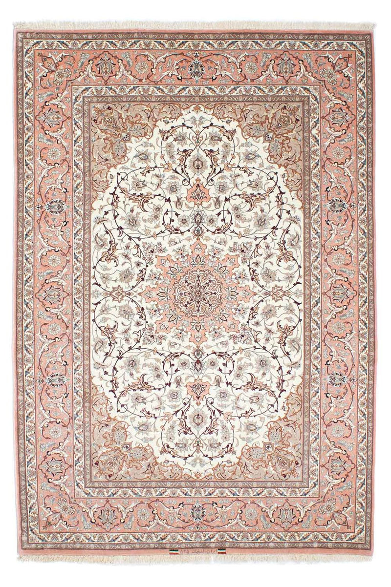 Persisk tæppe - Isfahan - Premium - 225 x 150 cm - beige