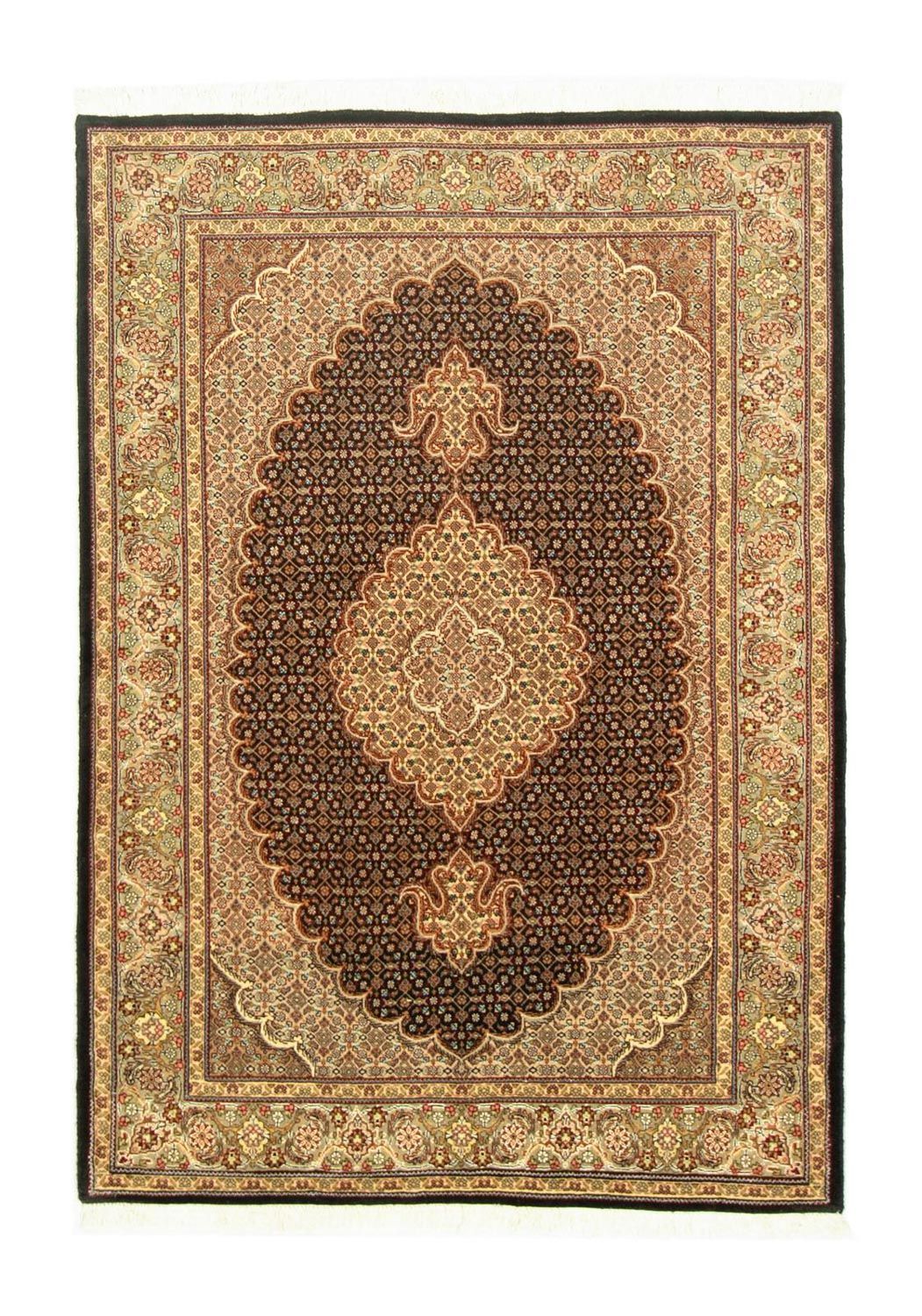 Persisk tæppe - Tabriz - Royal - 148 x 102 cm - sort