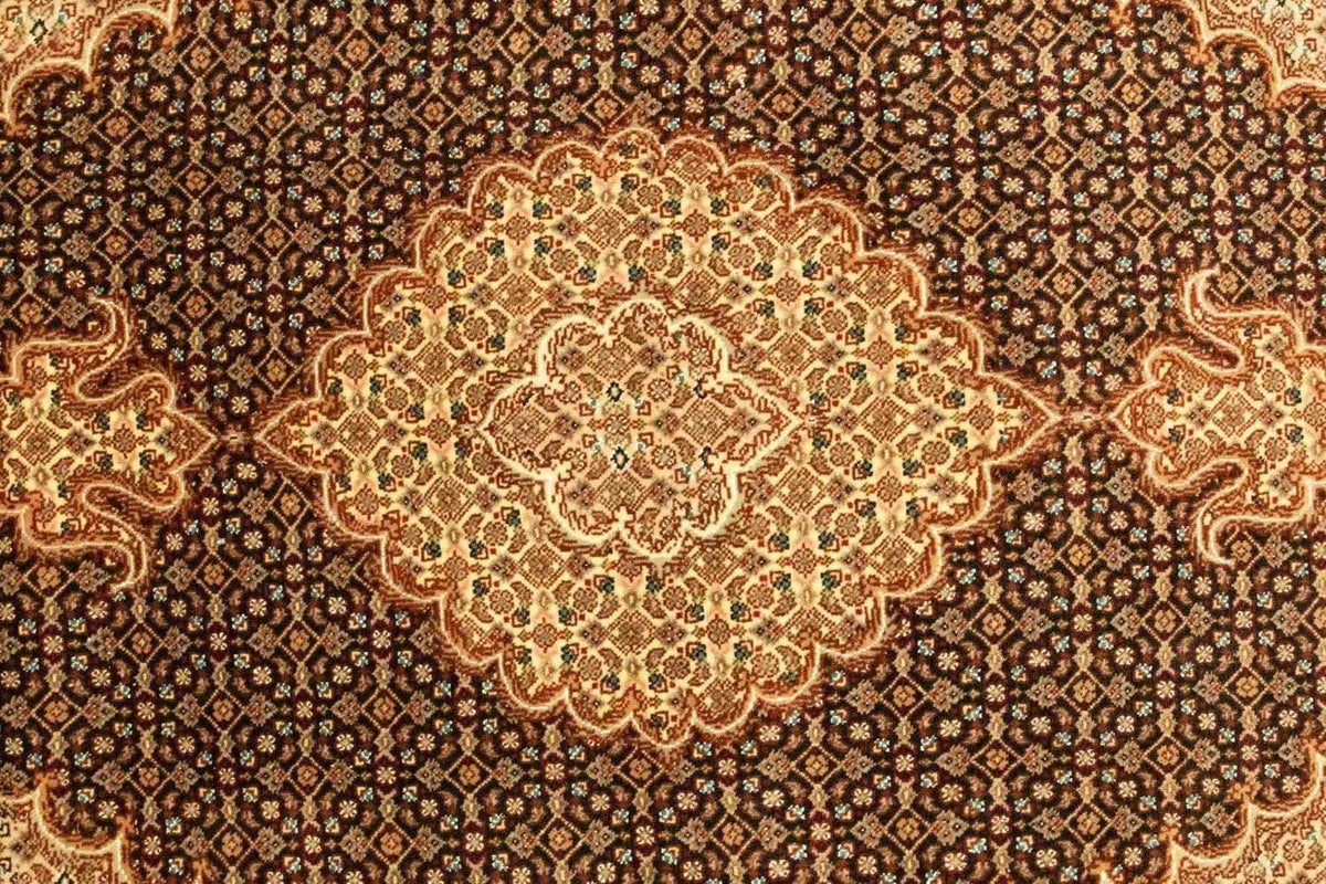 Persisk tæppe - Tabriz - Royal - 148 x 102 cm - sort