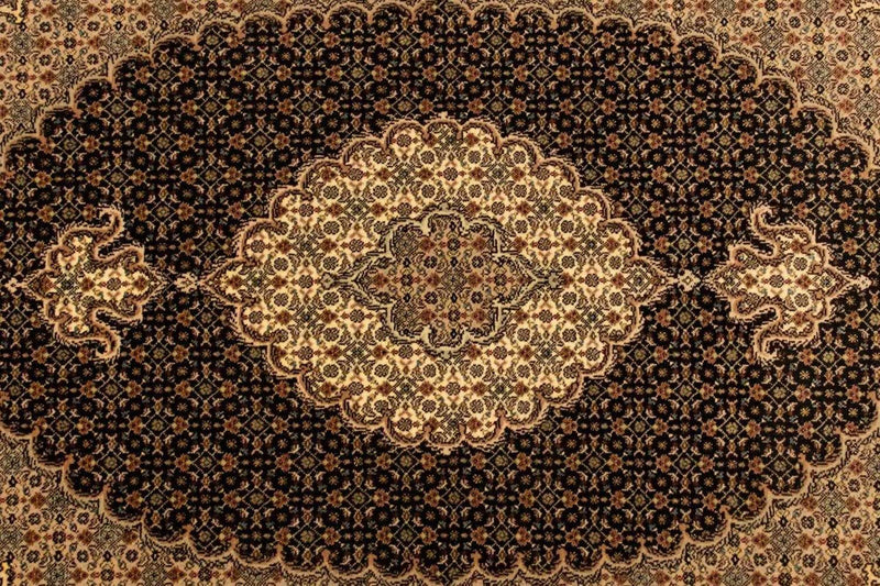 Persisk tæppe - Tabriz - Royal - 150 x 102 cm - mørkeblå