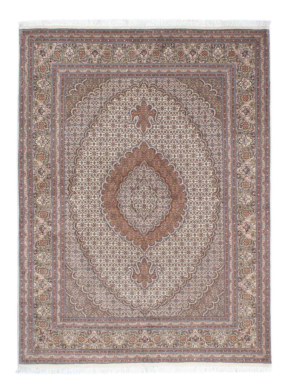 Persisk tæppe - Tabriz - 203 x 146 cm - lys brun