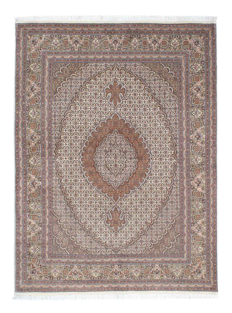 Persisk tæppe - Tabriz - 203 x 146 cm - lys brun
