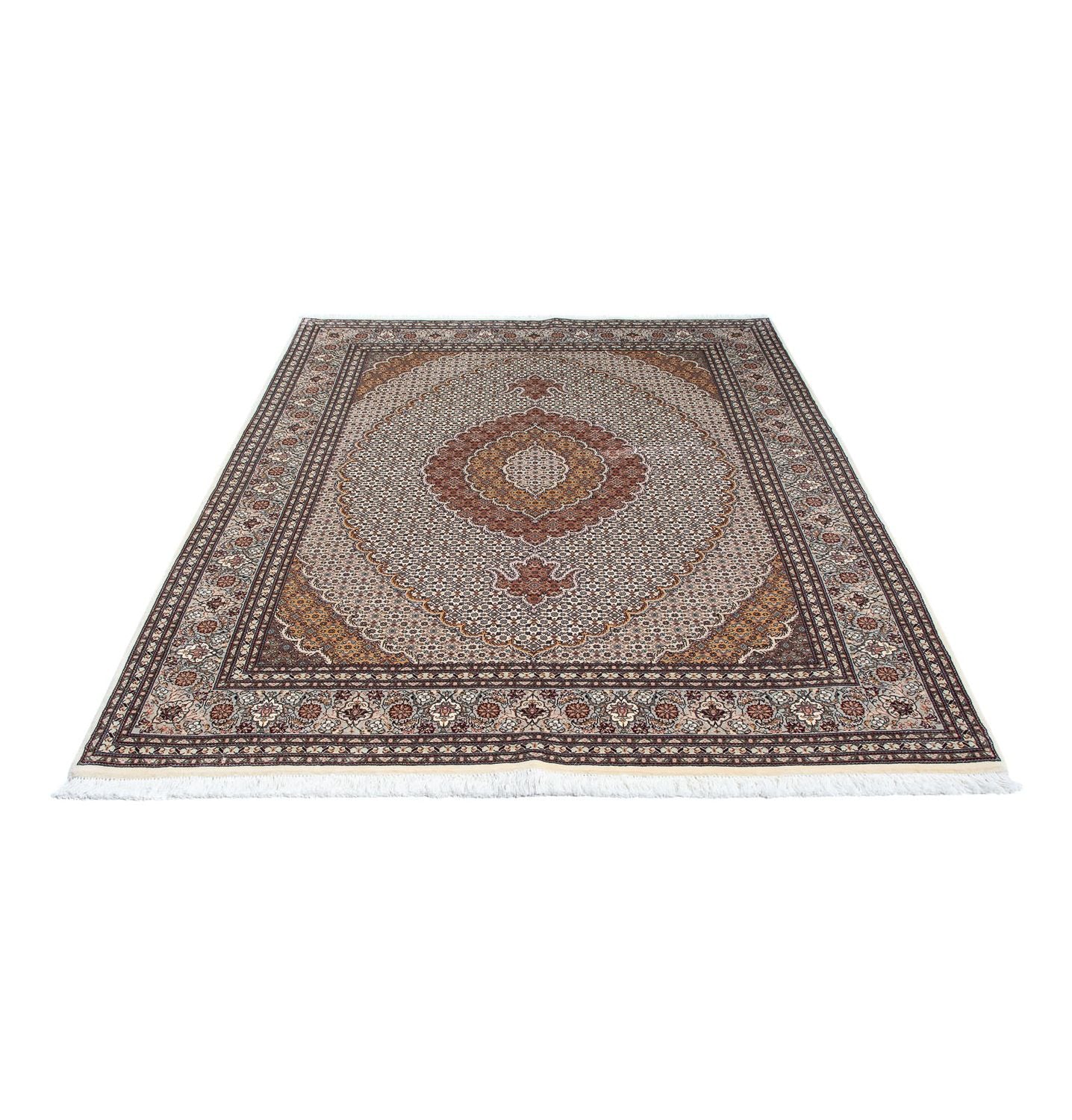 Persisk tæppe - Tabriz - 202 x 151 cm - beige