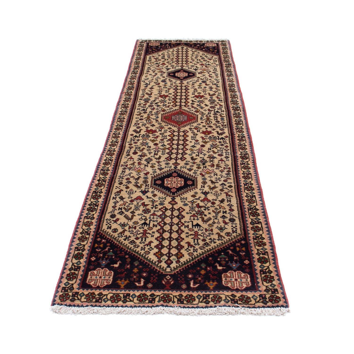 Løber Persisk tæppe - Nomadisk - 300 x 76 cm - beige