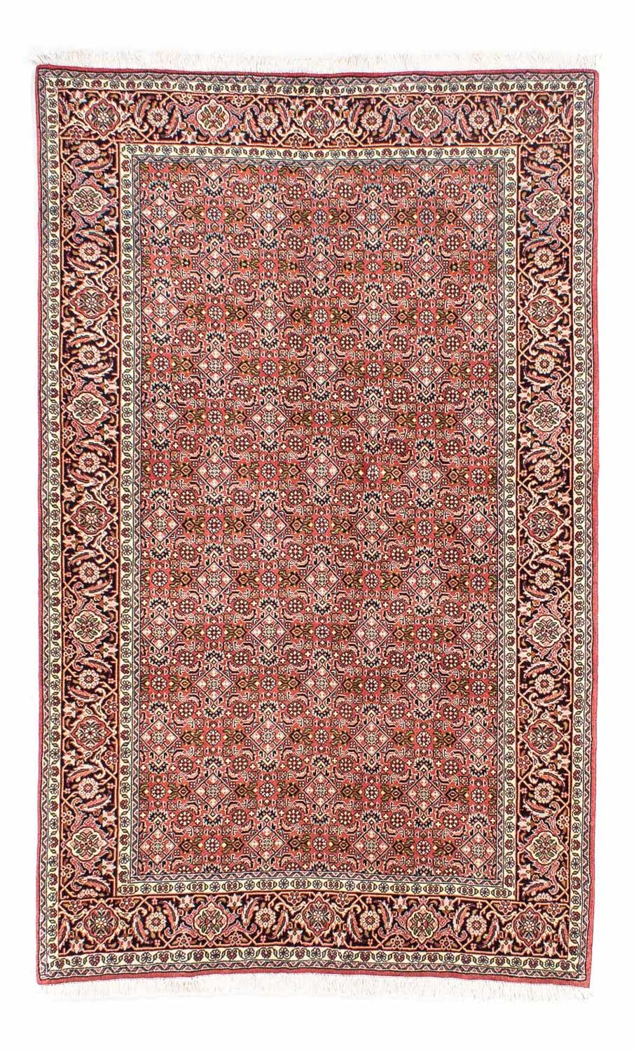 Persisk tæppe - Bijar - 215 x 136 cm - lysrød