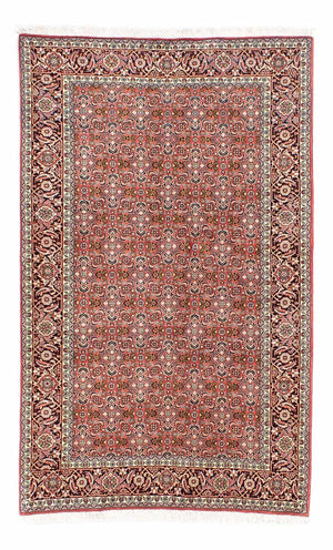 Persisk tæppe - Bijar - 215 x 136 cm - lysrød