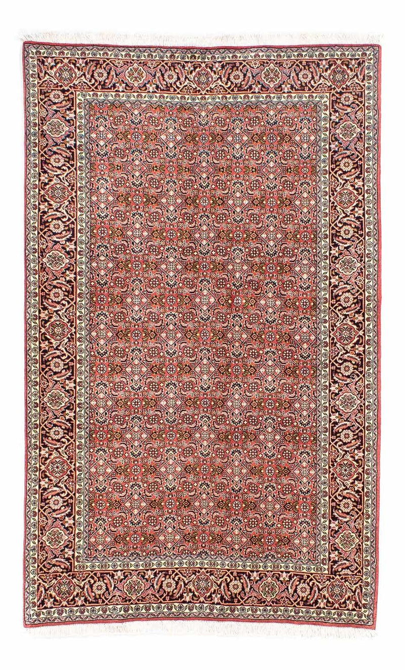 Persisk tæppe - Bijar - 215 x 136 cm - lysrød
