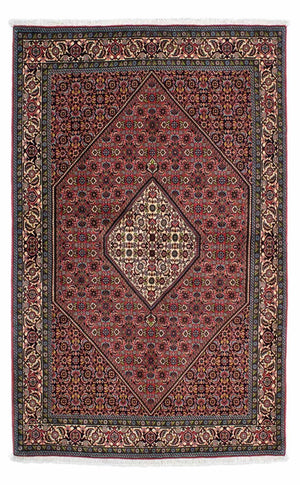 Persisk tæppe - Bijar - 225 x 141 cm - rød