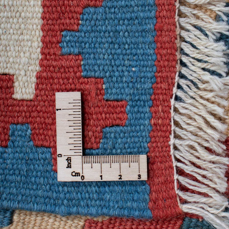 Kelim-tæppe - orientalsk - 183 x 124 cm - blå