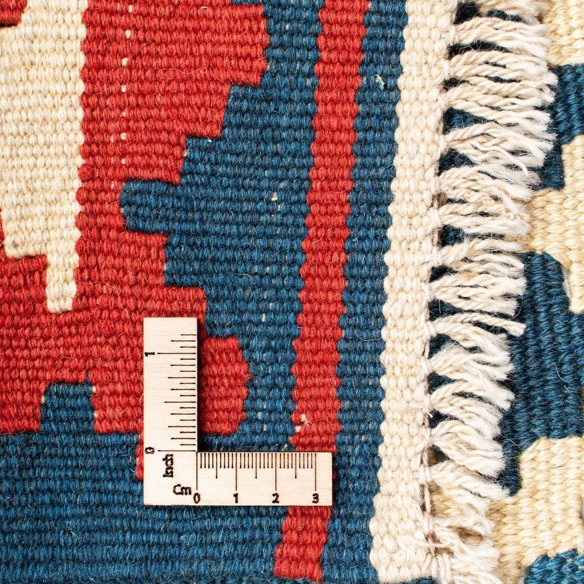 Kelim-tæppe - orientalsk - 177 x 117 cm - blå