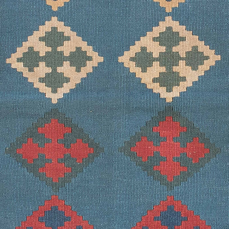 Kelim-tæppe - orientalsk - 170 x 117 cm - blå