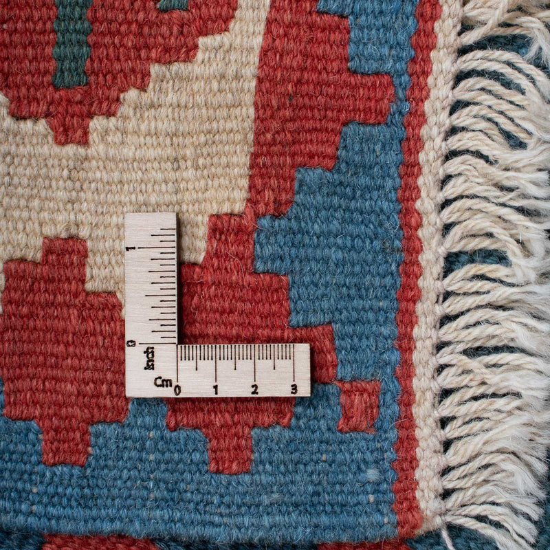 Kelim-tæppe - orientalsk - 170 x 117 cm - blå