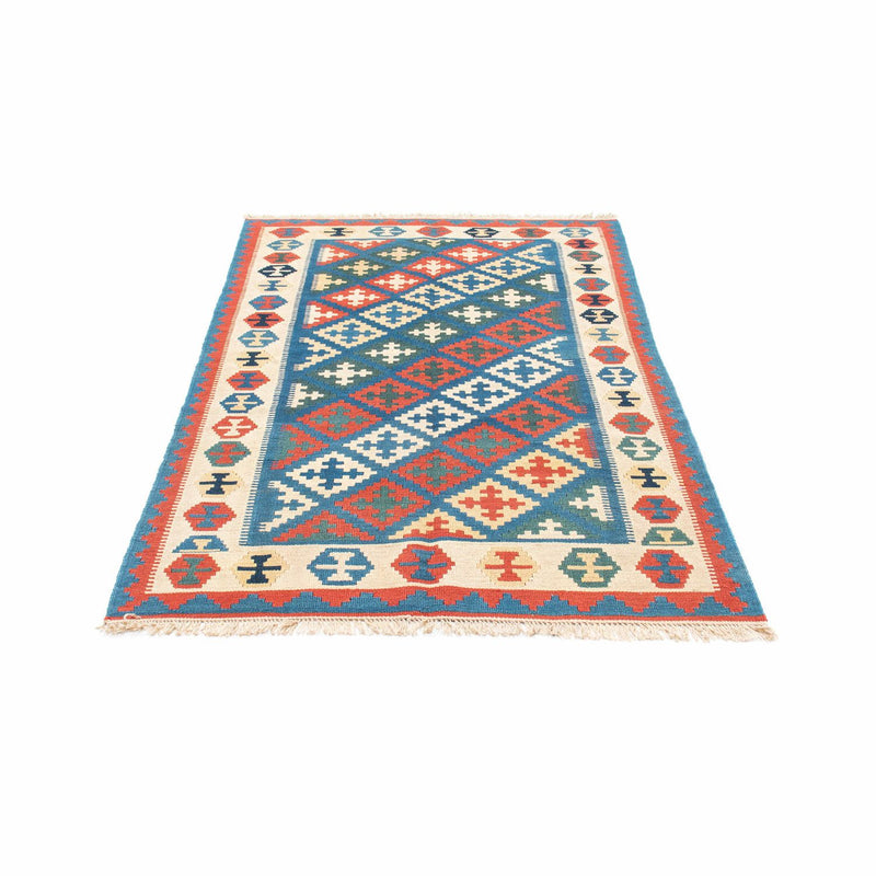 Kelim-tæppe - orientalsk - 185 x 112 cm - blå