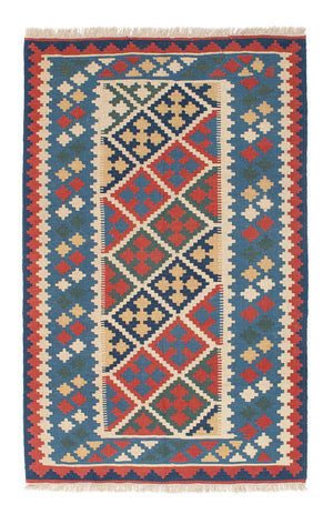 Kelim-tæppe - orientalsk - 174 x 115 cm - blå