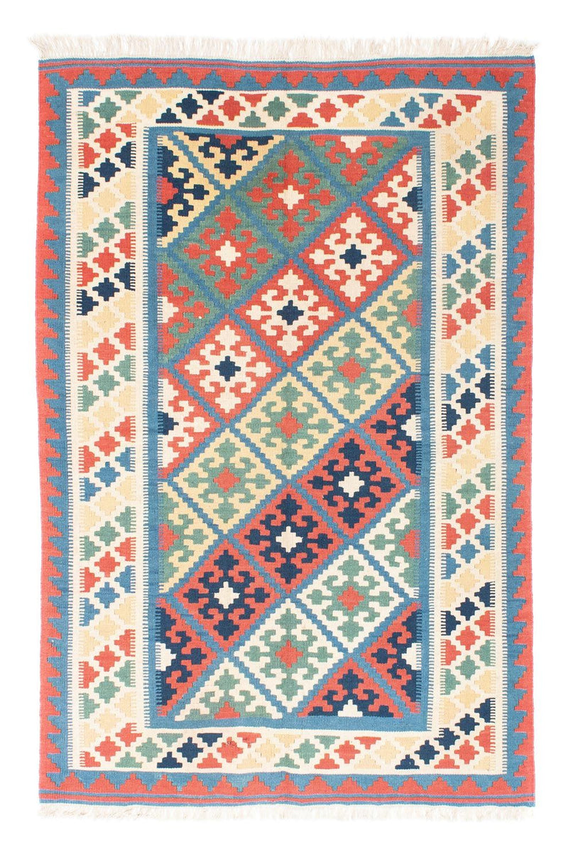 Kelim-tæppe - orientalsk - 173 x 130 cm - blå