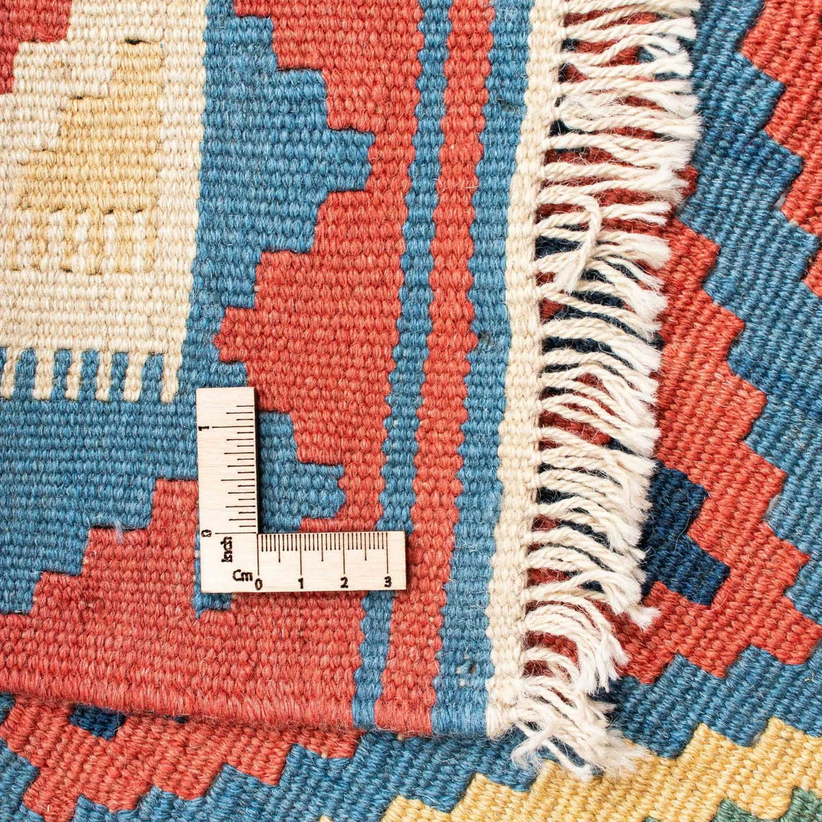 Kelim-tæppe - orientalsk - 173 x 130 cm - blå