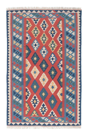 Kelim-tæppe - orientalsk - 177 x 117 cm - blå