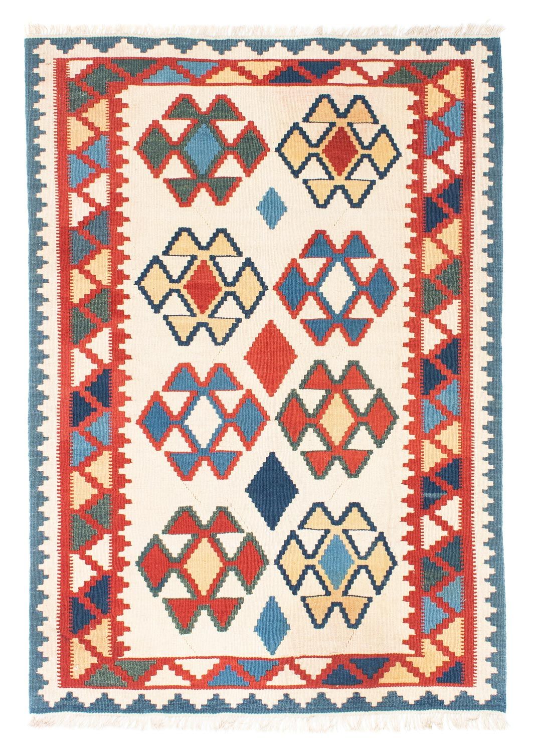Kelim-tæppe - orientalsk - 175 x 120 cm - beige