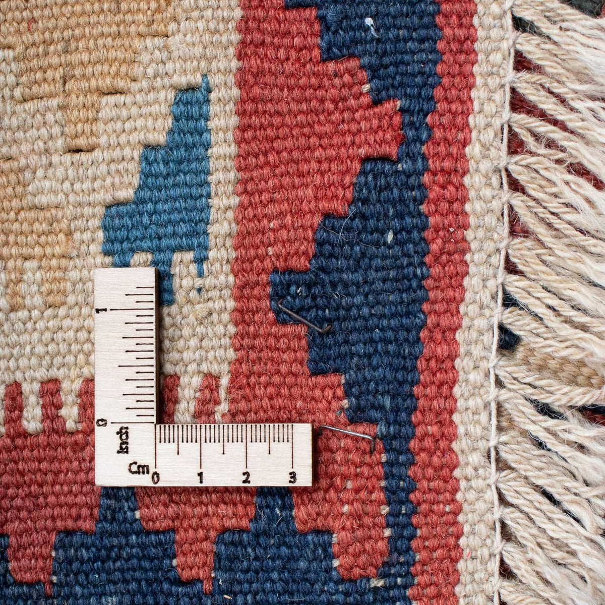 Kelim-tæppe - orientalsk - 156 x 105 cm - mørkerød