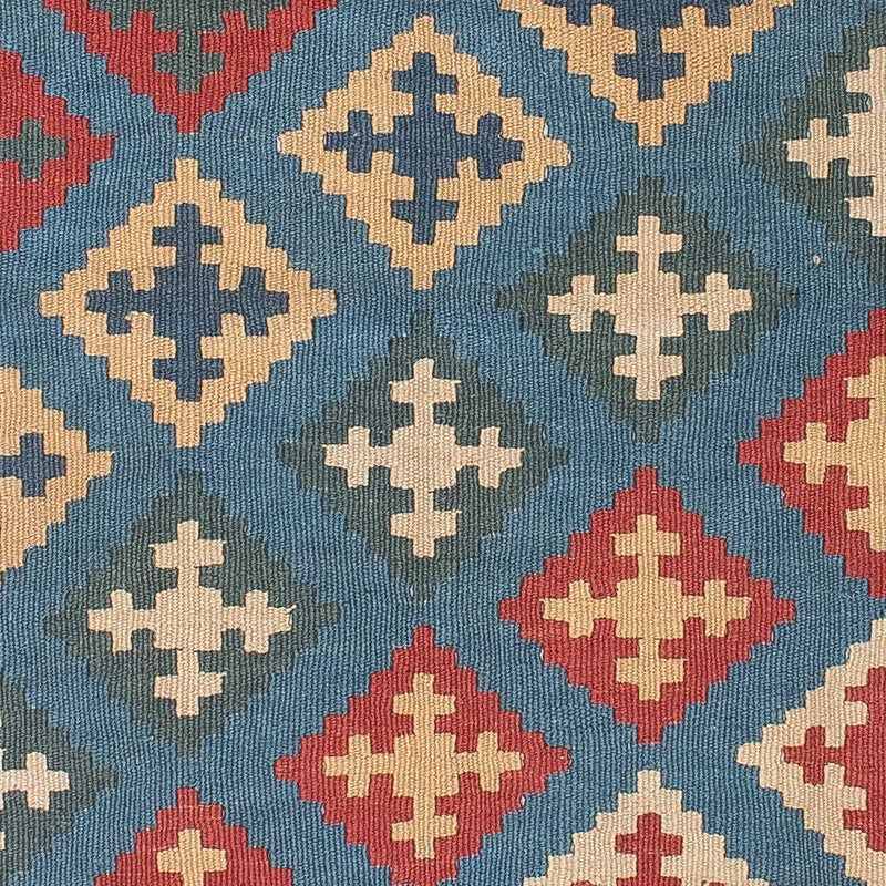 Kelim-tæppe - orientalsk - 178 x 128 cm - blå