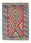 Kelim-tæppe - orientalsk - 155 x 117 cm - blå