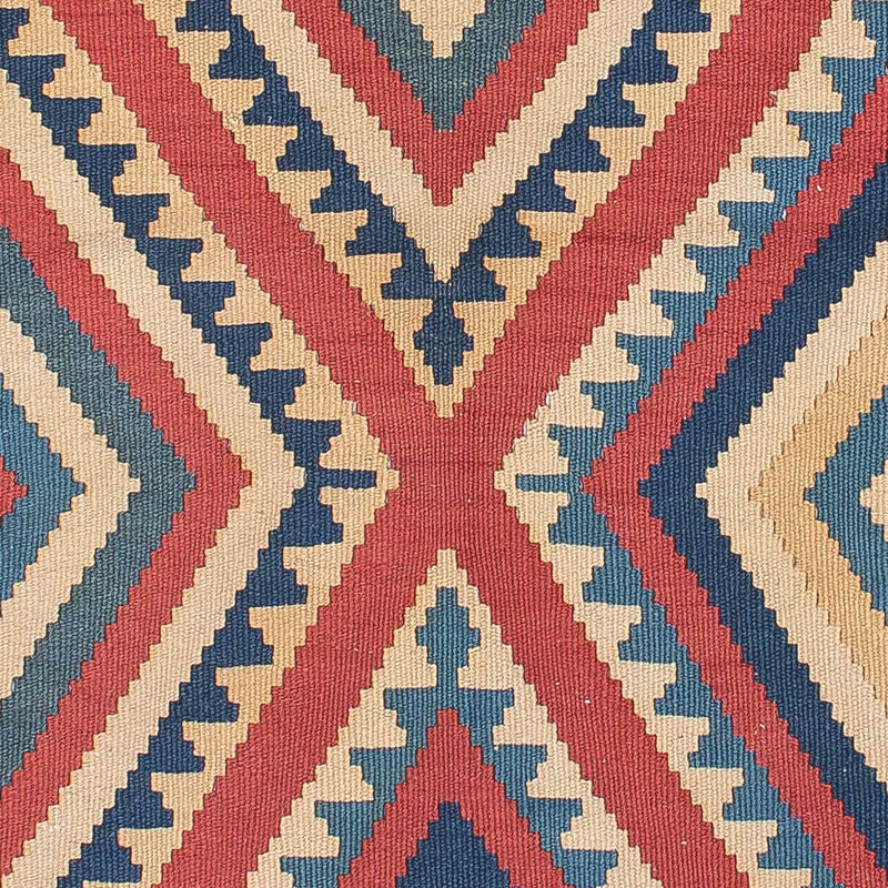 Kelim-tæppe - orientalsk - 155 x 117 cm - blå