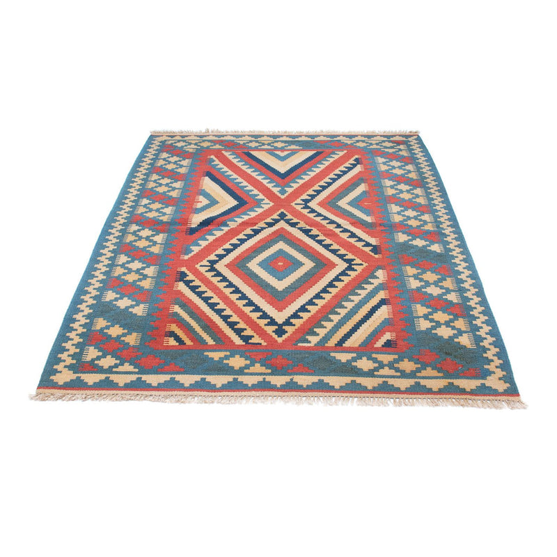 Kelim-tæppe - orientalsk - 155 x 117 cm - blå