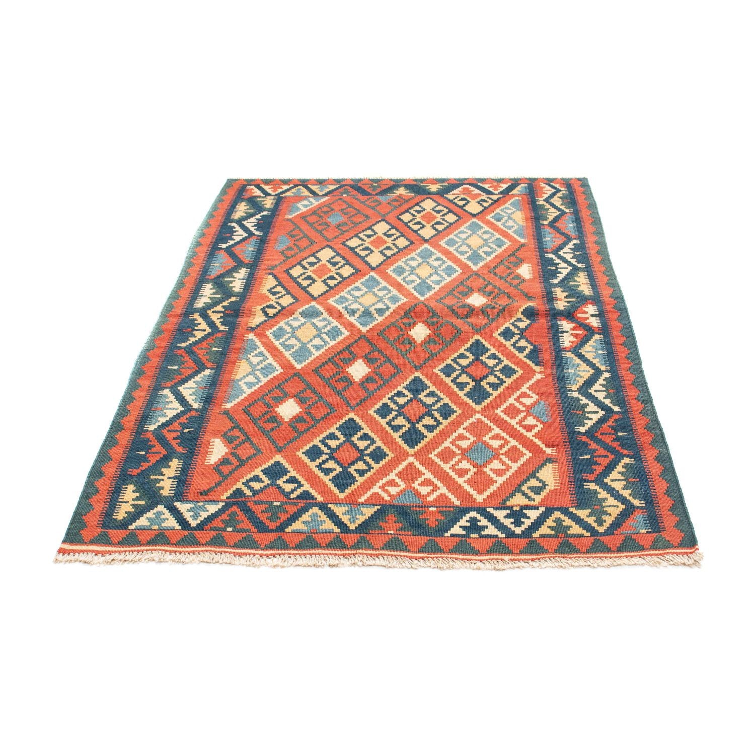 Kelim-tæppe - orientalsk - 156 x 105 cm - rust