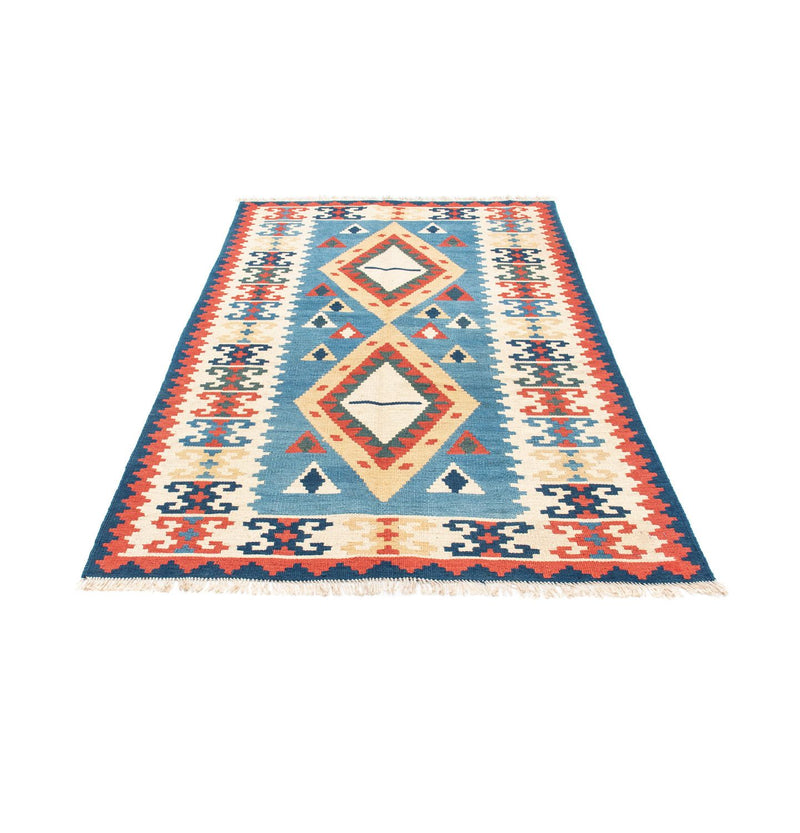 Kelim-tæppe - orientalsk - 183 x 116 cm - turkis