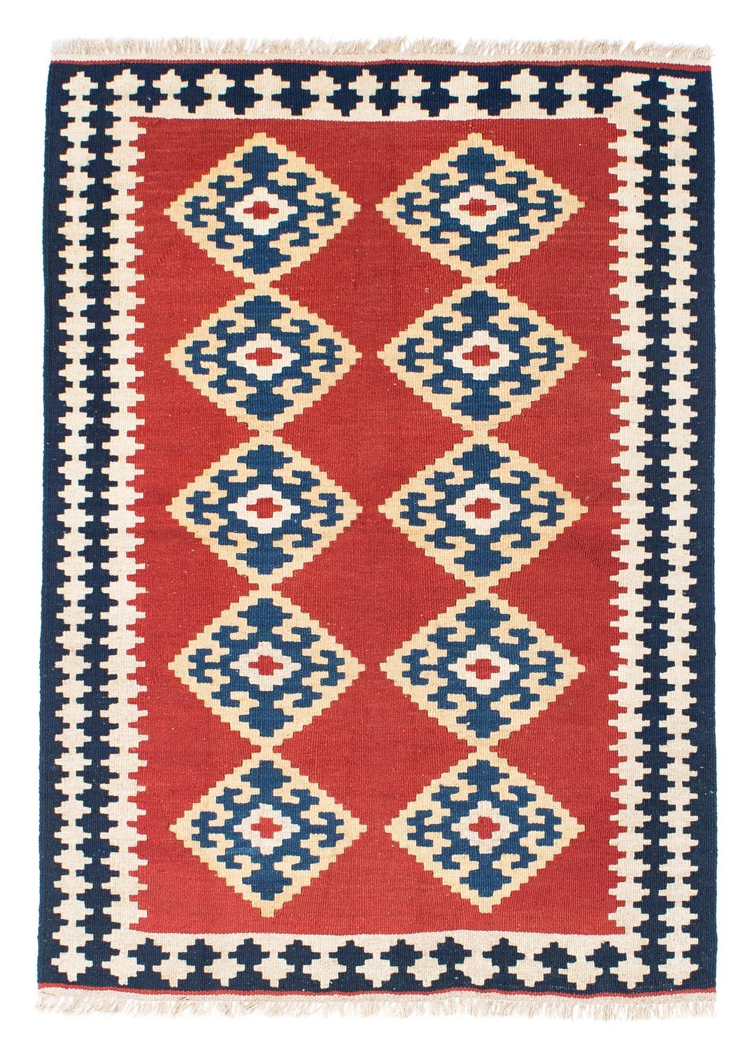 Kelim-tæppe - orientalsk - 148 x 108 cm - rød