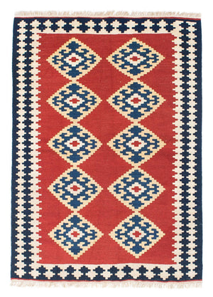 Kelim-tæppe - orientalsk - 148 x 108 cm - rød