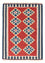 Kelim-tæppe - orientalsk - 148 x 108 cm - rød