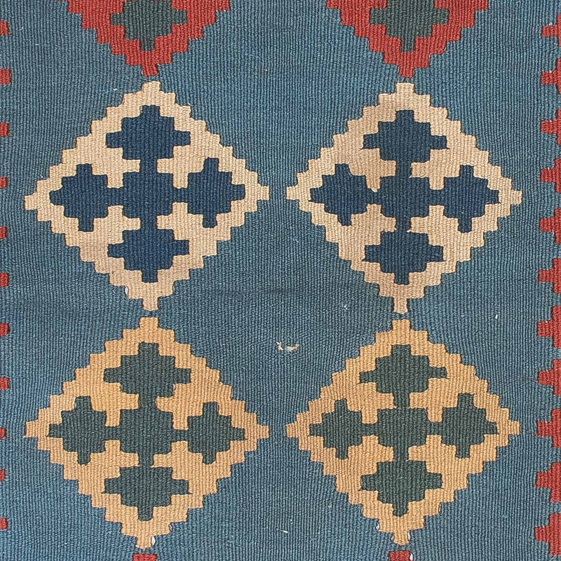 Kelim-tæppe - orientalsk - 171 x 118 cm - blå