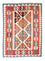 Kelim-tæppe - orientalsk - 152 x 110 cm - rød
