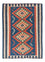 Kelim-tæppe - orientalsk - 143 x 108 cm - blå
