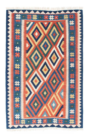 Kelim-tæppe - orientalsk - 163 x 103 cm - rust