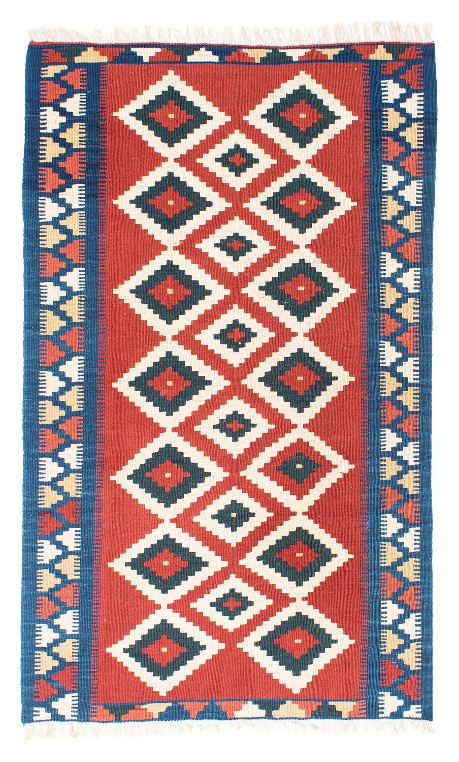 Kelim-tæppe - orientalsk - 156 x 98 cm - rød