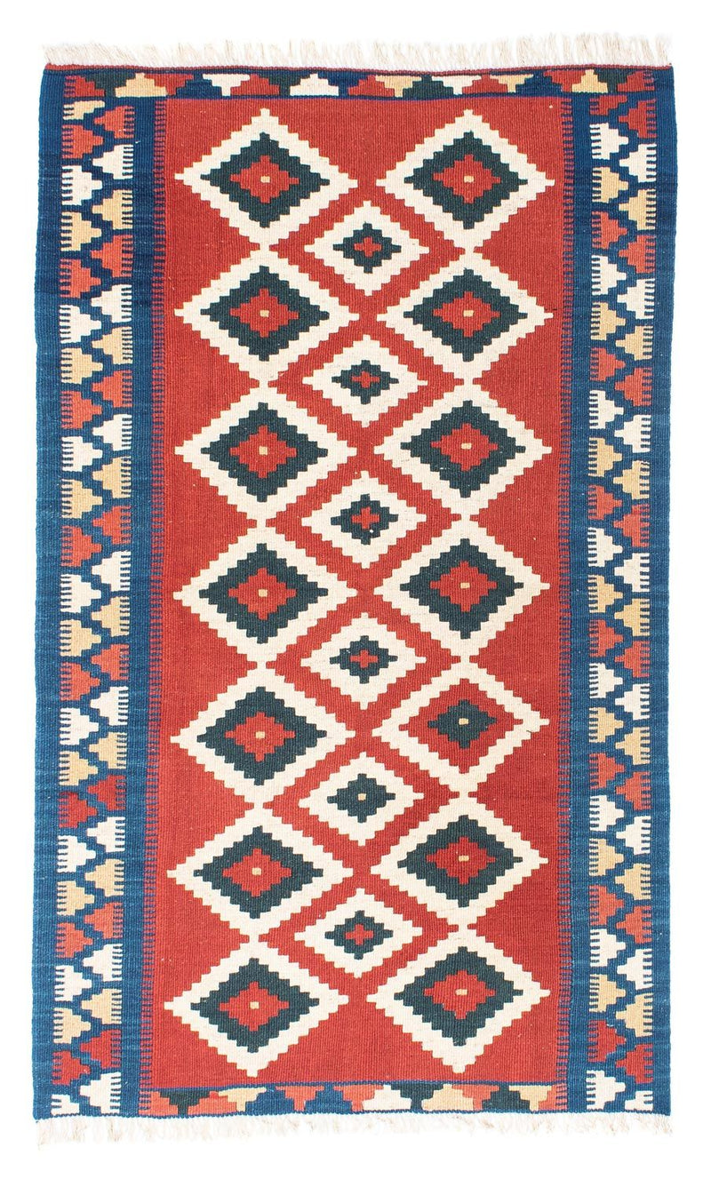 Kelim-tæppe - orientalsk - 156 x 98 cm - rød