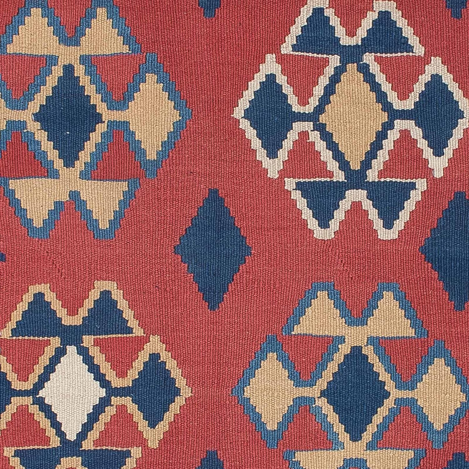 Kelim-tæppe - orientalsk - 180 x 120 cm - mørkerød