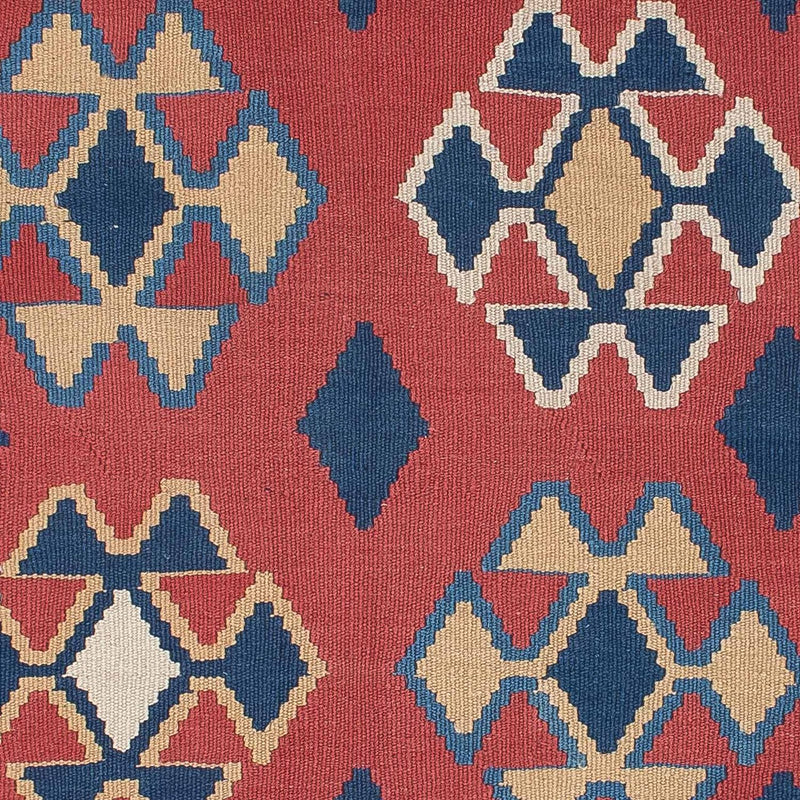 Kelim-tæppe - orientalsk - 180 x 120 cm - mørkerød