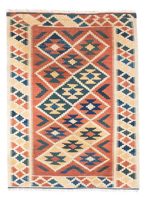 Kelim-tæppe - orientalsk - 148 x 106 cm - brun