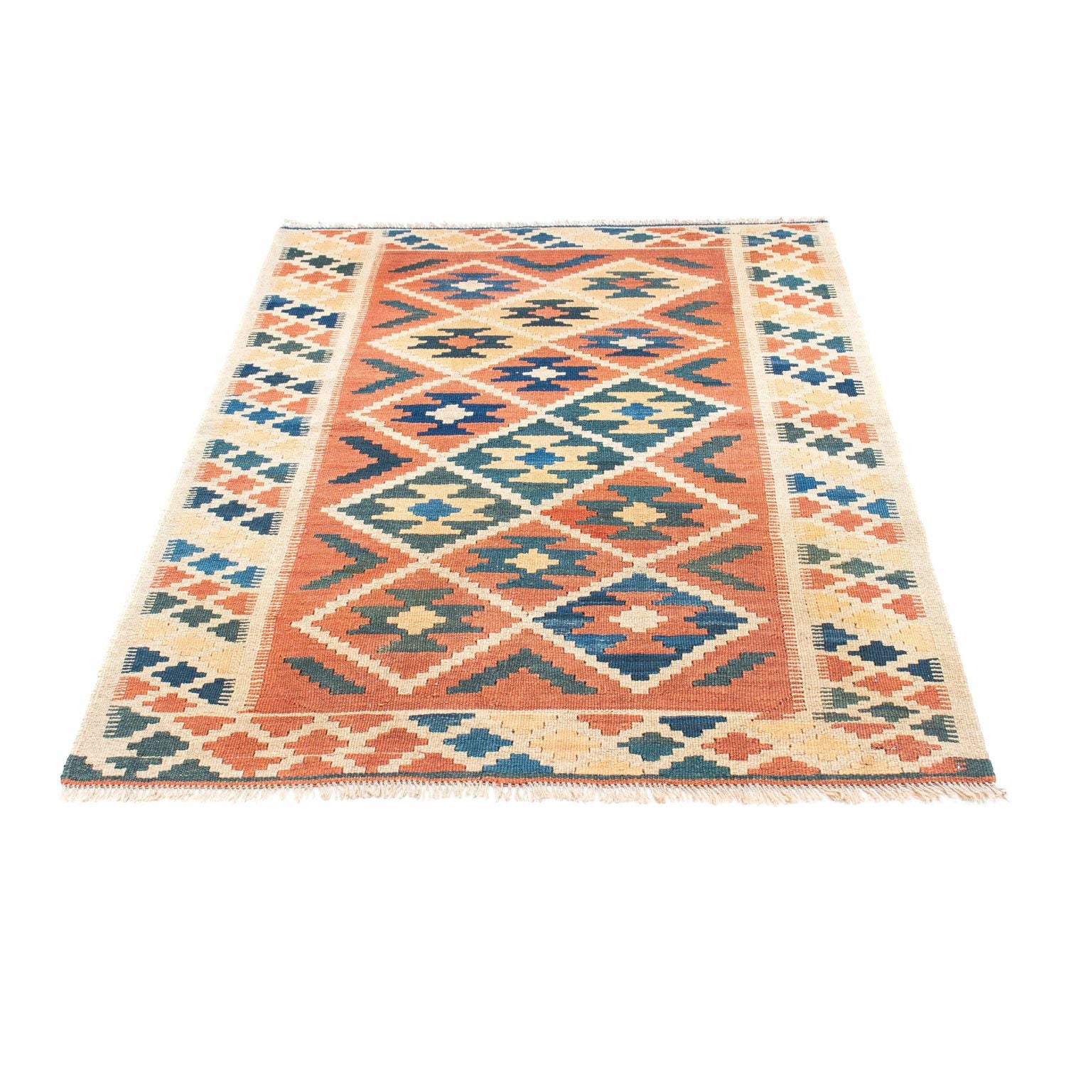 Kelim-tæppe - orientalsk - 148 x 106 cm - brun