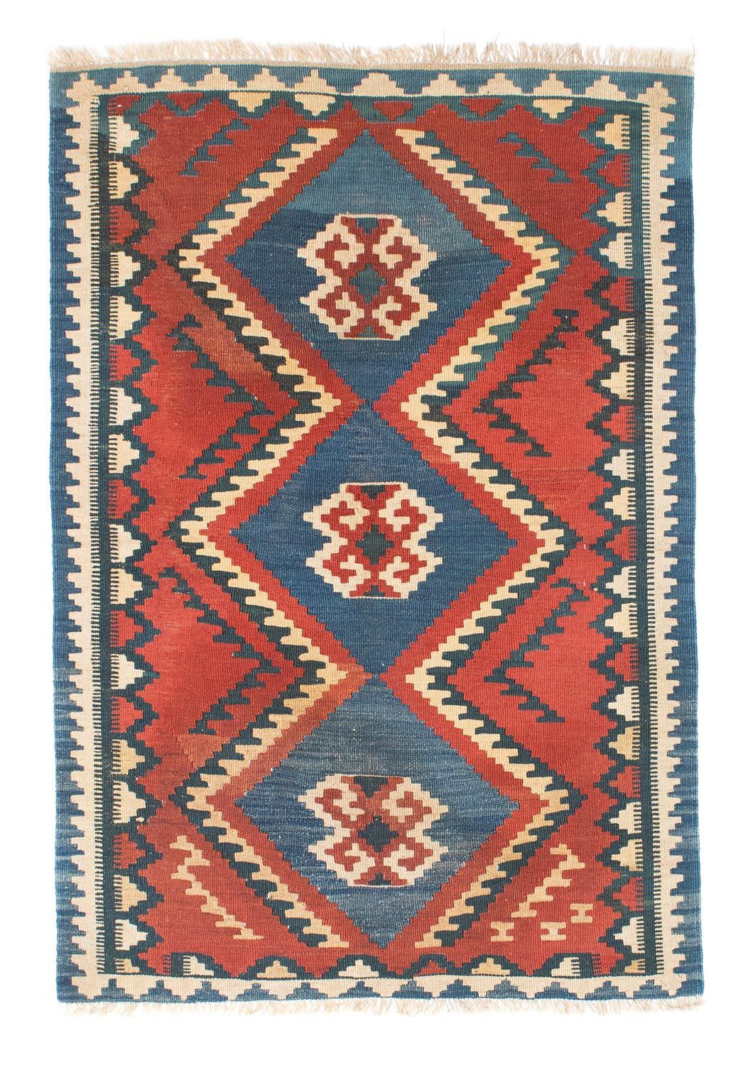 Kelim-tæppe - orientalsk - 156 x 98 cm - rust