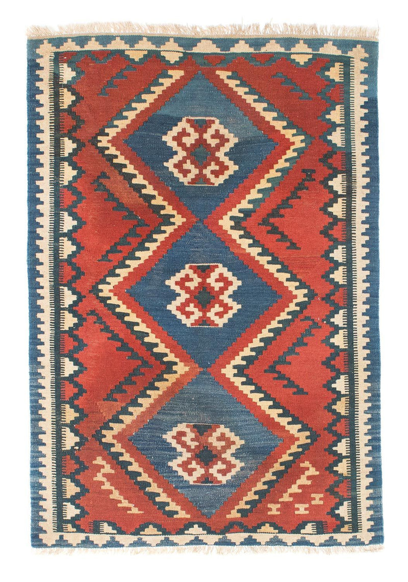 Kelim-tæppe - orientalsk - 156 x 98 cm - rust