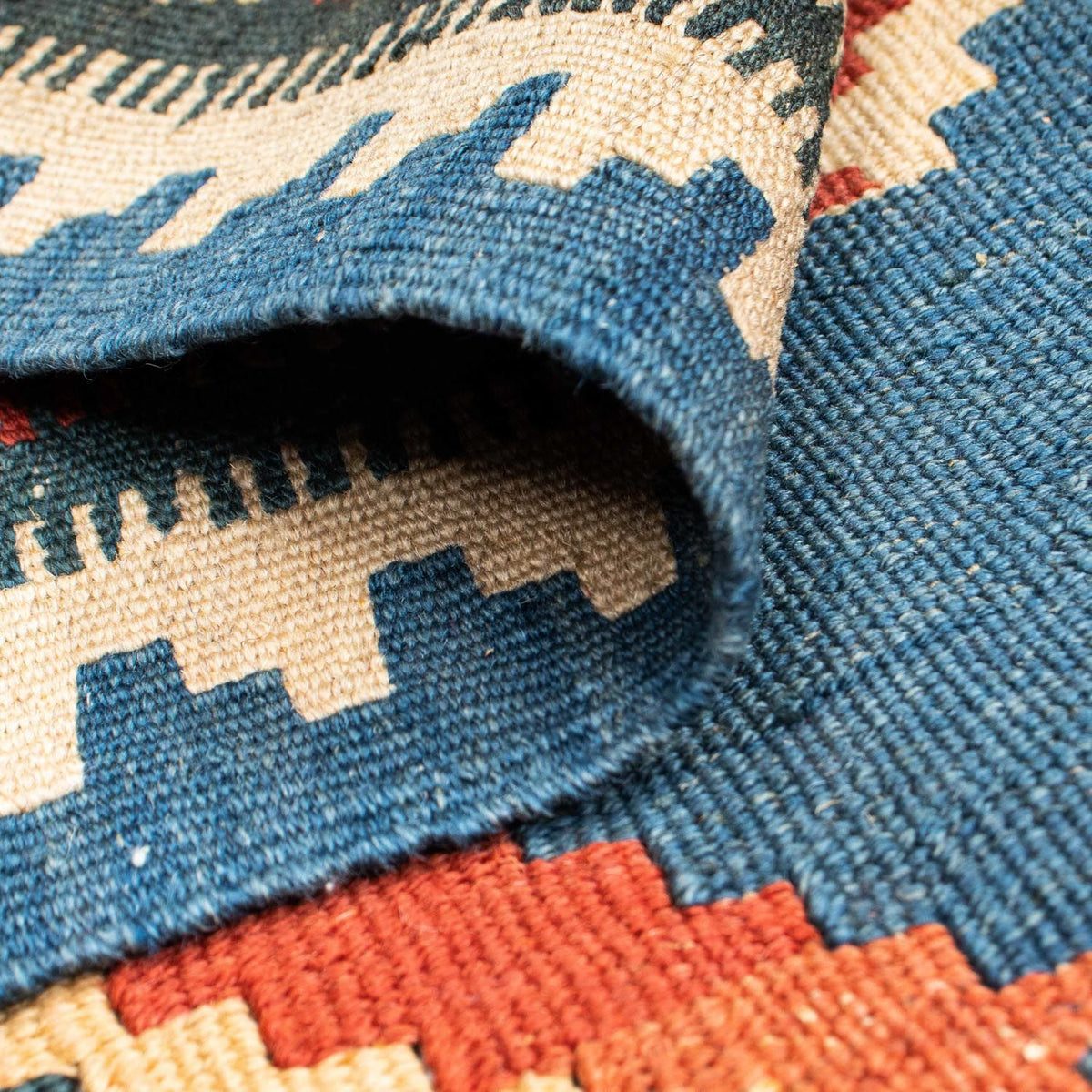 Kelim-tæppe - orientalsk - 156 x 98 cm - rust