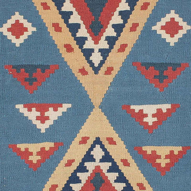 Kelim-tæppe - orientalsk - 183 x 121 cm - blå